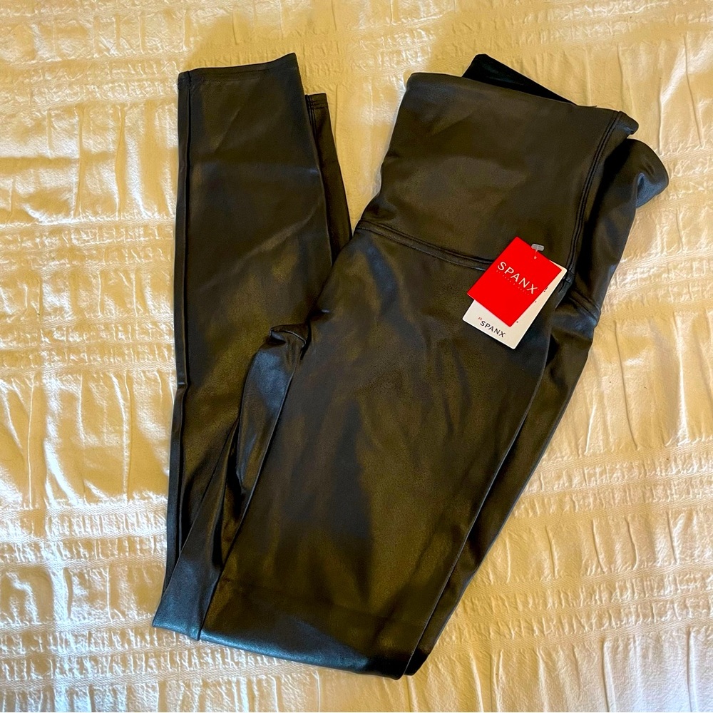 NWT Spanx Faux Leather Leggings